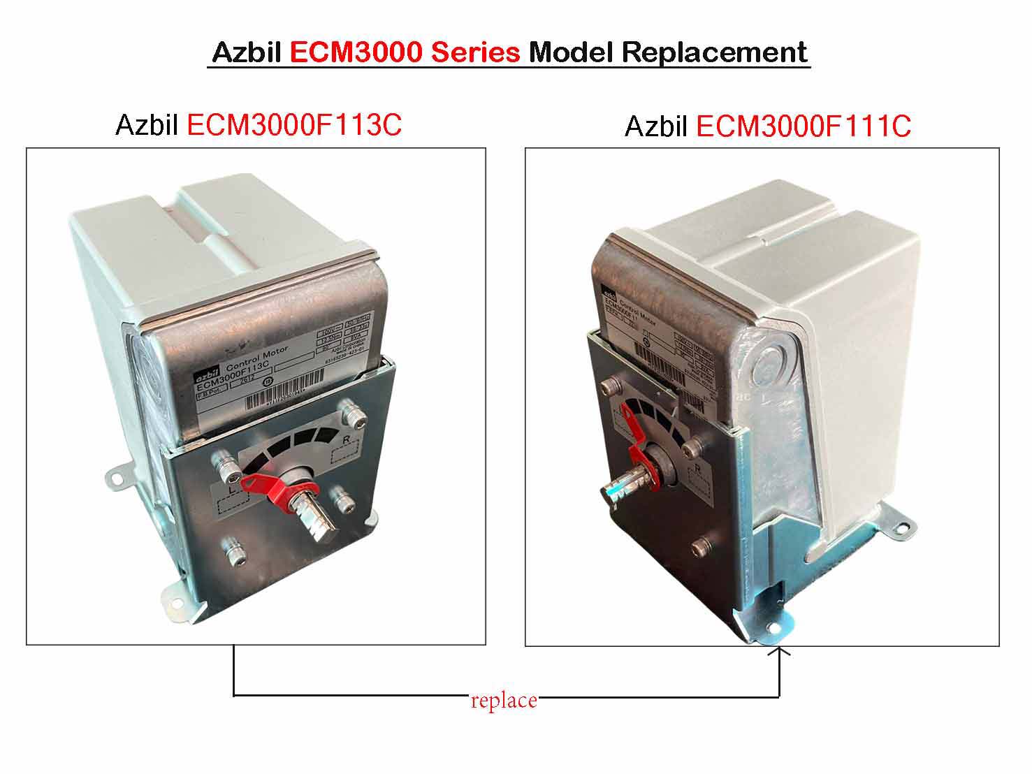 Azbil ECM3000F113C Replace ECM3000F111C